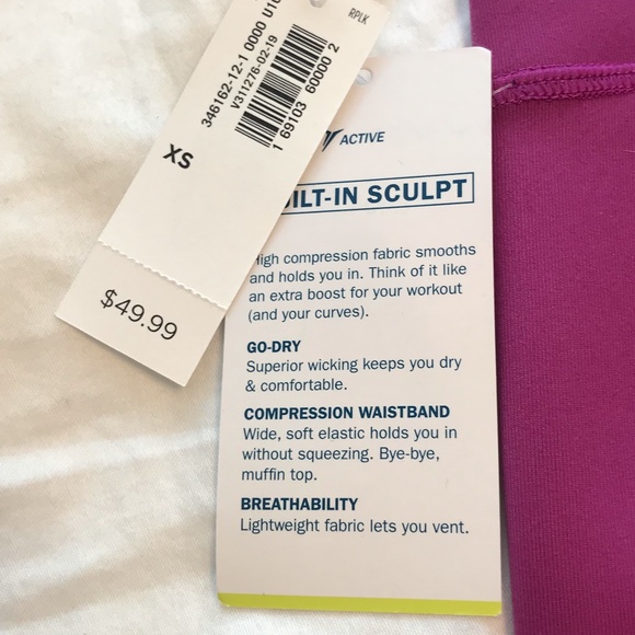 Fuchsia 7/8 High Waisted Leggings - Picture 5 of 7